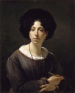 Antoine-Cécile-Hortense Haudebourt-Lescot, "Self-Portrait" (1825)