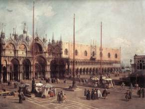 Canaletto, "Piazza San Marco looking South-East" (1740)