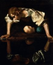 Caravaggio, "Narcissus" (1596)