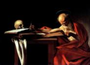 Caravaggio, "St. Jerome Writing" (1606)