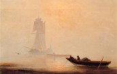 Ivan Aivazovsky, "Fishing boats in a harbor" (date unknown)