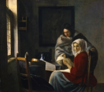 Jan Vermeer, Girl interrupted at her music (1661)