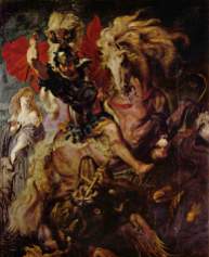 Peter Paul Rubens, "St. George and the Dragon" (1605)
