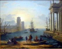 Claude Lorrain, "Departure of Ulysses from the Land of the Feaci" (1646)