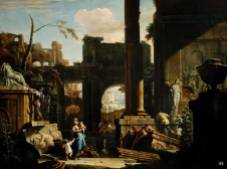 Sebastiano Ricci, "Paesaggio con rovine classiche e figure" (1725)